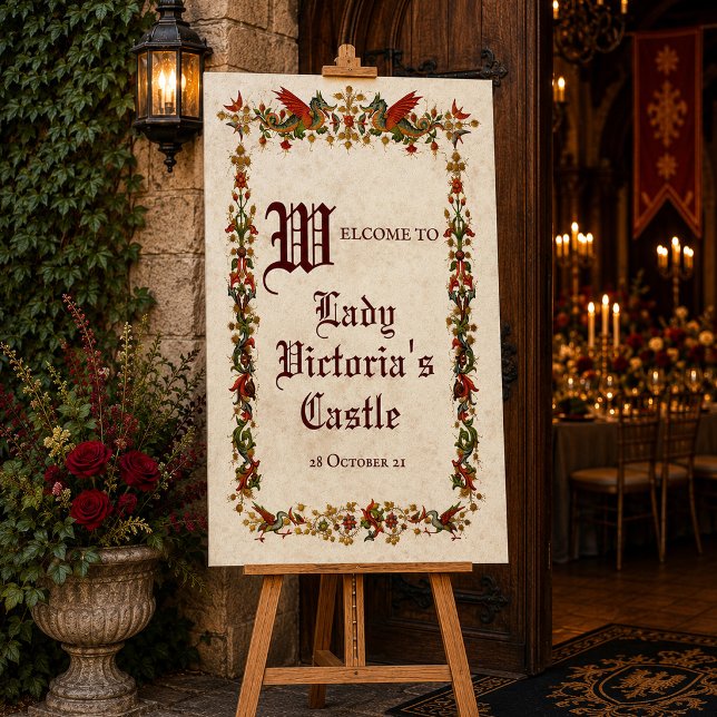 Mediaeval Renaissance Middle Ages Welcome Sign (Creator Uploaded)
