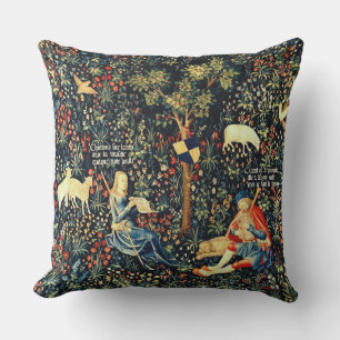 Mediaeval Renaissance Tapestry  Shepherds and Shee Cushion
