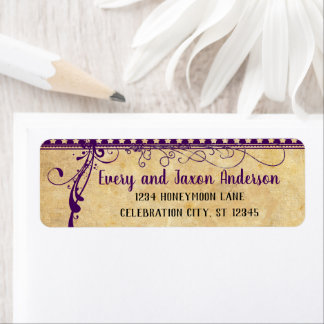 Mediaeval Renaissance Ultra Violet Return Address