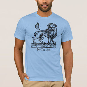 Mediaeval Renaissance Zodiac Symbol Leo The Lion T-Shirt