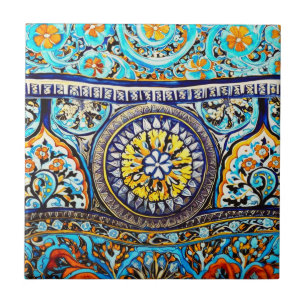 Mediaeval Roman Italian Spanish Majolica Floral Tile