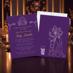 Mediaeval Romance Birthday Invitation Romantasy
