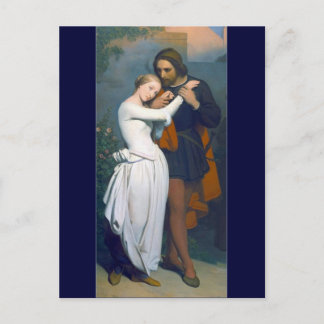 Mediaeval Romance Couple Postcard