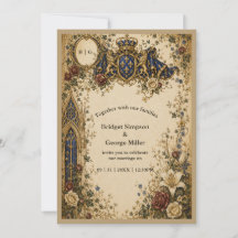 Mediaeval Royal Gothic Celtic Monogram Wedding