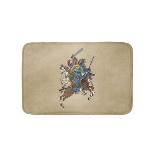 Mediaeval Russian Bogatyr Bath Mat