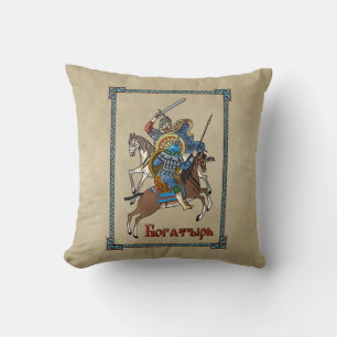 Mediaeval Russian Bogatyr Cushion