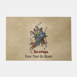 Mediaeval Russian Bogatyr Doormat