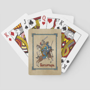 Mediaeval Russian Bogatyr Playing Cards