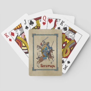 Mediaeval Russian Bogatyr Playing Cards