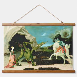 Mediaeval Saint George and the Dragon Hanging Tapestry