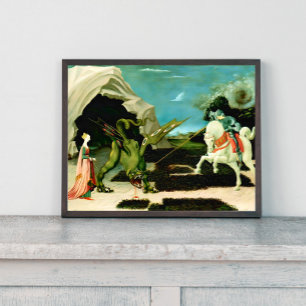 Mediaeval Saint George and the Dragon Poster