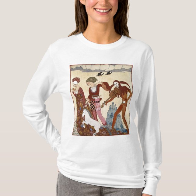 Mediaeval Scene by Georges Barbier T-Shirt (Front)