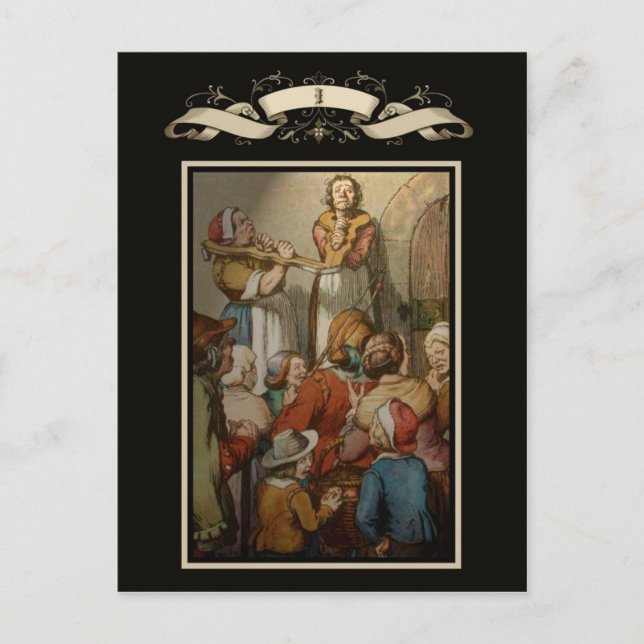 Mediaeval scene postcard (Front)