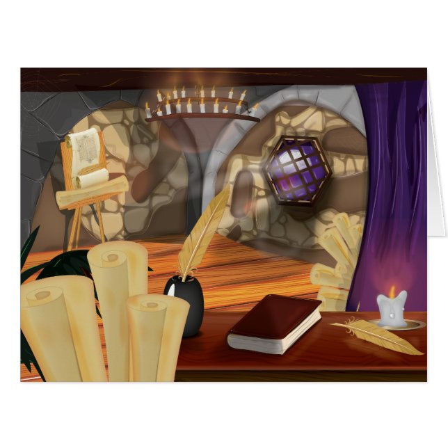 Mediaeval Scribe Study (Front Horizontal)