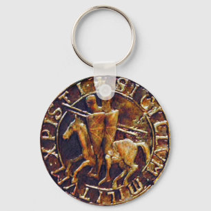 Mediaeval Seal of the Knights Templar Key Ring