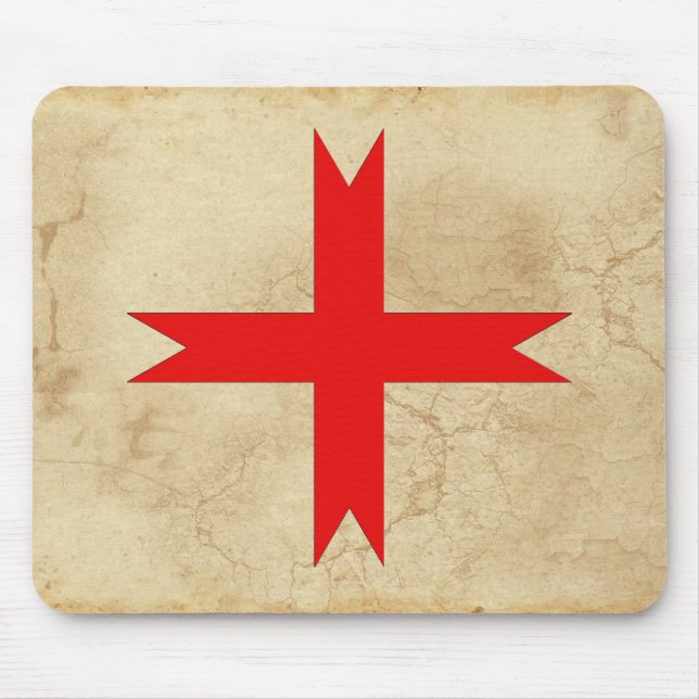Mediaeval Seal of the Knights Templar Mouse Pad (Front)