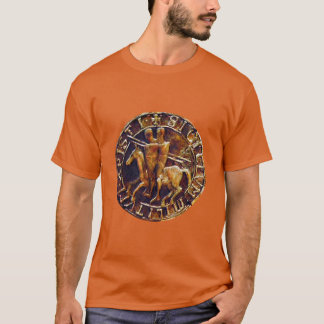 Mediaeval Seal of the Knights Templar T-Shirt