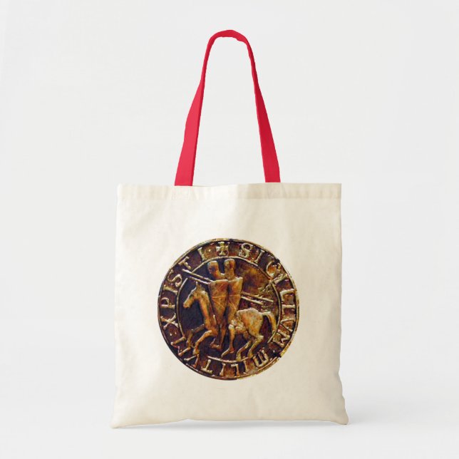 Mediaeval Seal of the Knights Templar Tote Bag (Front)