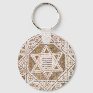 Mediaeval Star of David Key Ring