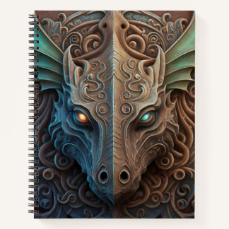 Mediaeval Stone Gargoyle Dragon Carving Notebook