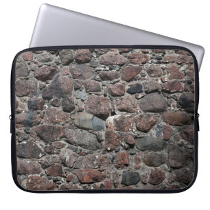 Mediaeval stone wall texture backgroundabstract, a laptop sleeve