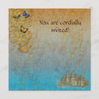 Mediaeval Storybook Castle Royal Invitation Card