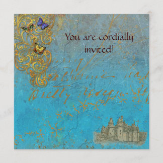 Mediaeval Storybook Castle Royal Invitation Card