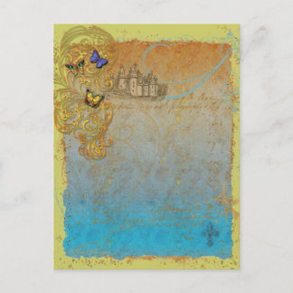 Mediaeval Storybook Fairy Tale Postcard Invitation