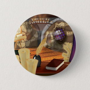 Mediaeval Study 6 Cm Round Badge
