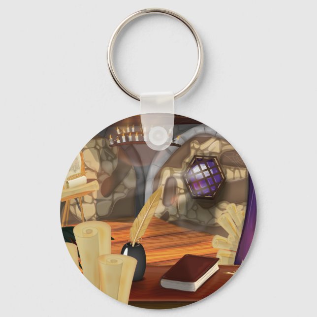 Mediaeval Study Key Ring (Front)