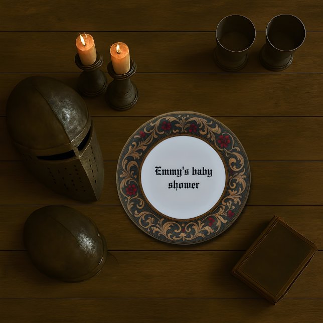 Mediaeval Style Decorative Paper Plate Design (Creator Uploaded)