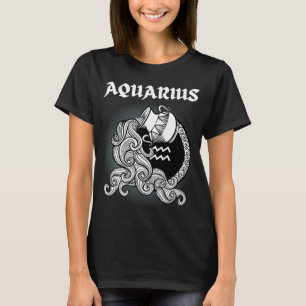 Mediaeval Style Zodiac Aquarius T-Shirt
