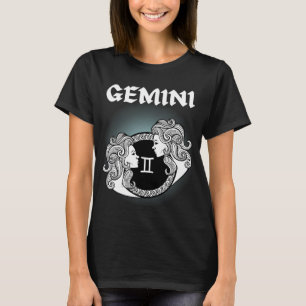 Mediaeval Style Zodiac Gemini T-Shirt