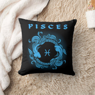 Mediaeval Style Zodiac Pisces Cushion
