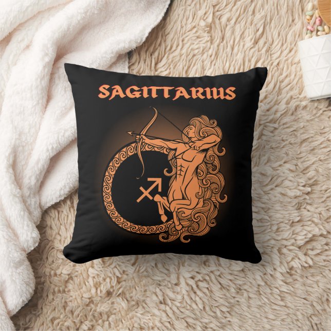 Mediaeval Style Zodiac Sagittarius Cushion (Blanket)