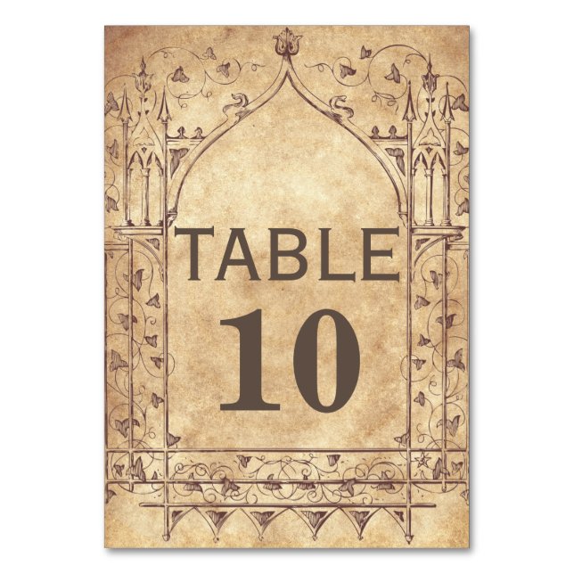 Mediaeval Table Card (Front)