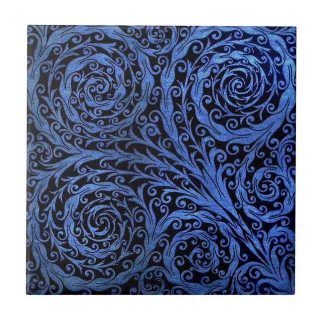 Mediaeval Tapestry Tile/Trivet Tile (Front)