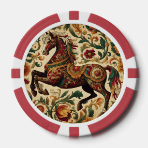 Mediaeval The Enchanted Steed in Bloom Poker Chips