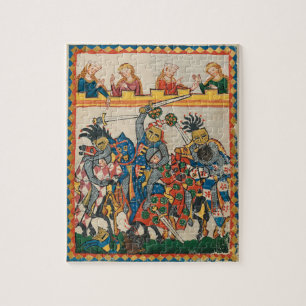 Mediaeval Tournament, 14th Century Jigsaw Puzzle