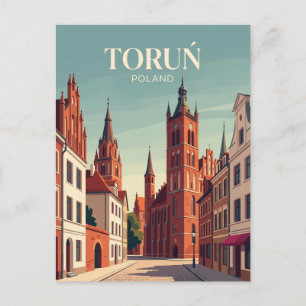Mediaeval Town of Toruń Poland Postcard