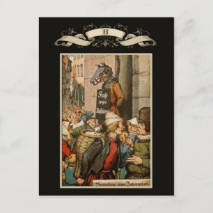 Mediaeval Town Postcard