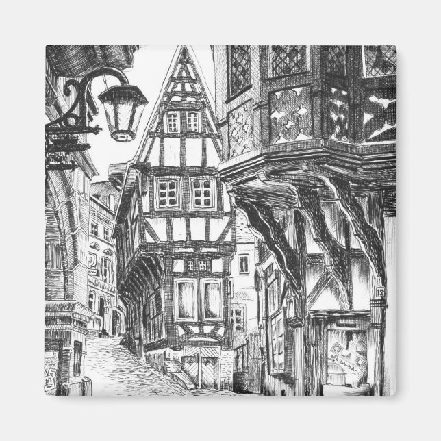 Mediaeval Townscape Magnet (Front)