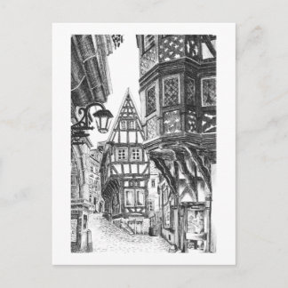 Mediaeval Townscape Postcard