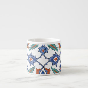 Mediaeval Turkish Tiles: Floral Ornament. Espresso Cup