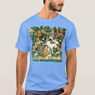 Mediaeval Unicorn Floral Tapestry 3 T-Shirt