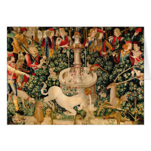Mediaeval Unicorn Tapestries Print: Met Cloisters