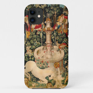 Mediaeval Unicorn Tapestries Print: Met Cloisters iPhone 11 Case