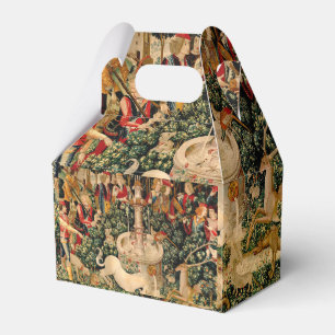 Mediaeval Unicorn Tapestries Print: Met Cloisters Favour Box