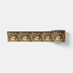 Mediaeval Unicorn Tapestries Print: Met Cloisters Satin Ribbon