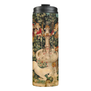 Mediaeval Unicorn Tapestries Print: Met Cloisters Thermal Tumbler